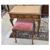 2 DRAWER VANITY TABLE WITH STOOL