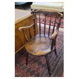 ROUND SEAT SPINDLE ARM CHAIR