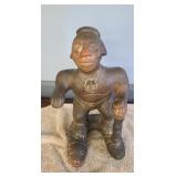 AZTEC STYLE TERRA COTTA FIGURE - 14"