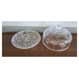 SHANNON PALM TREE COVERED CAKE PLATE