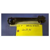 9" VEHICLE WRENCH JAN 27 