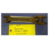10.25" SYRACUSE IRON & STEEL WRENCH
