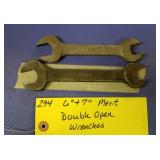 6" & 7" MERIT DOUBLE OPEN WRENCHES