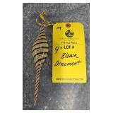 BLOWN ORNAMENT - 9"