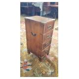 WALNUT 4 DRAWER STAND