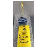 ART GLASS BLOWN ORNAMENT - 6"