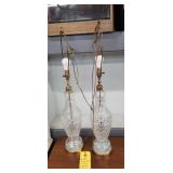 PAIR WATERFORD TABLE LAMPS
