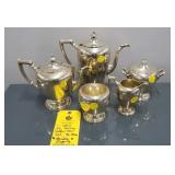 DH 5 PIECE COFFEE - TEA SERVICE - STERLING 96.70 O