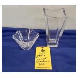 (2) SIGNED OREFFORS VASE & BOWL