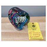 SIGNED PETER RIDABOCK SEA SYMPHONY PAPERWEIGHT 6"