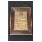 HORSE ARTILLERY CERTIFICATE