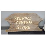 BELWOOD GENERAL STORE WOOD SIGN