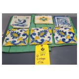 COLLECTION OF VINTAGE TILE (6)