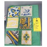 COLLECTION OF VINTAGE TILE (6)