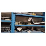 PARTS ON BLUE RACK