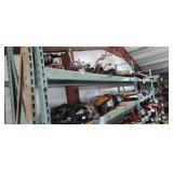 RACK OF PARTS - HEADLIGHTS, TAILLIGHTS, ETC