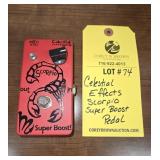 CELESTIAL EFFECTS SCOPIO SUPER BOOST PEDAL