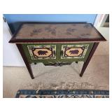 BEAR PAINTED CABINET
