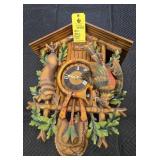 LARGE GERMAN BLACK FOREST CARVED CUCKOO CLOCK