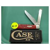 CASE DARK RED BONE TRAPPER 6254 WITH BOX