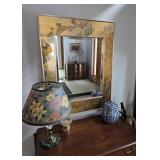 ORIENTAL PAINTED MIRROR