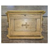 OAK FLEUR DE LIS CORNER CABINET