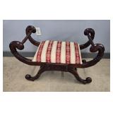 VICTORIAN UPHOLSTERED FOOT STOOL