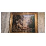 LARGE RELIGIOUS PAINTING BY J. S. SCHULTZ