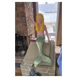 ERIEANNA HAND CARVED MERMAID WITH BASE