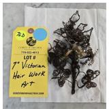 VICTORIAN HAIR ART WORK - 7"
