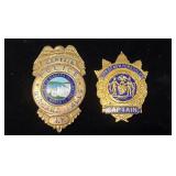 (2) POLICE CAPTAINS BADGES