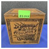 DR JOHNSONS EDUCATER CRACKERS TIN - 6"
