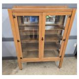 OAK ARTS & CRAFTS 2 DOOR CHINA - 45"