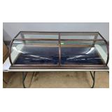 OAK CURVED GLASS COUNTER DISPLAY - 5