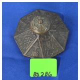 ANTIQUE FANCY CAST IRON PAPERWEIGHT - 4"