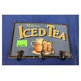 ICED TEA TIN SIGN - 9.5"
