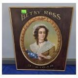 BETSY ROSS PROFESSIONALLY RESTORED SELF FRAME SIGN