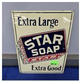 TIN STAR SOAP SIGN - 12"