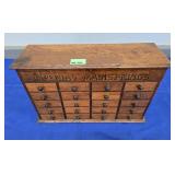 20 DRAWER IMPERIAL MAIN SPRINGS OAK CABINET - 15"