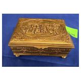 JB ORNATE BRONZE TRINKET BOX - 6"