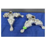 (2) 10" WROUGHT IRON FLAG HOLDERS