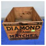 DIAMOND WOOD MATCHES BOX - 23"