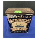 OCEAN BLEND TEA TIN - 7.5"
