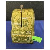 COMMONWEALTH THREE COIN BANK - 5"