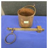 VINTAGE FAIRBANKS BRASS BUSHEL GRAIN SCALE