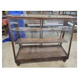 OAK SLANT FRONT FLOOR DISPLAY - 49" X 60"