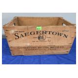 SAEGERTOWN MINERAL OIL WOOD BOX - 23"