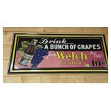 WELCH JUNIORS 10 CENT SIGN - 40" X 18"