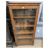 OAK ONE DOOR CABINET - 28" X 55"