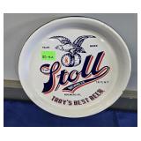STOLL BREWING TROY NY PORCELAIN TRAY - 12"